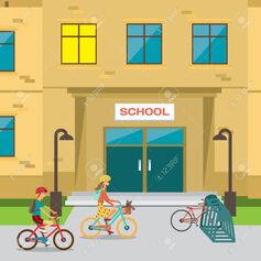 61114014-le-stationnement-des-vélos-pour-enfants-près-de-l-école-garçon-et-fille-va-leçons-illustration.jpg